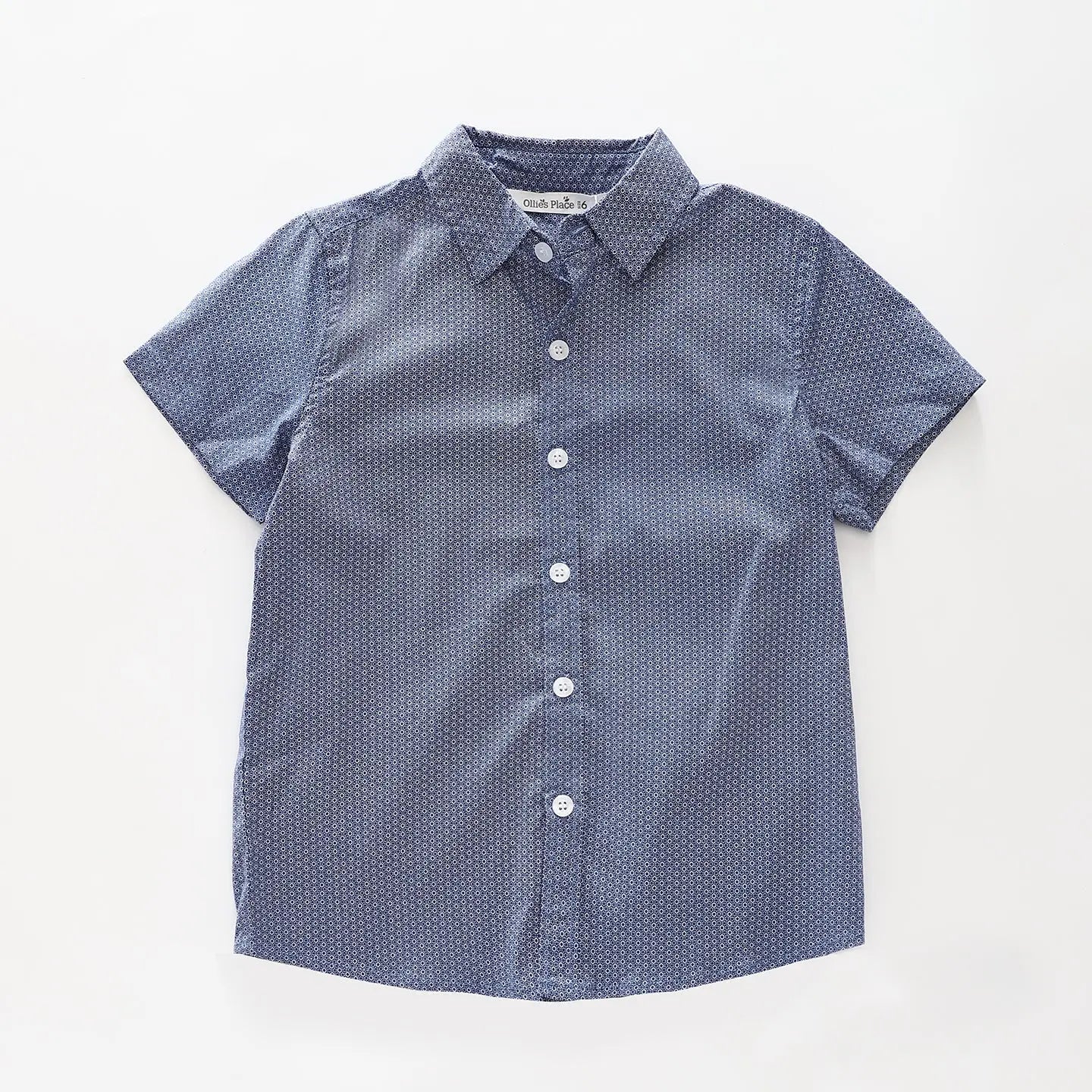 Blue SS Collared Button Down Shirt