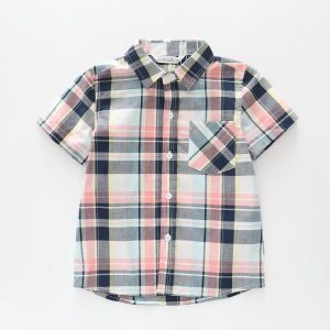 Grey Check Collared Shirt