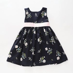 Navy Blossom Dress