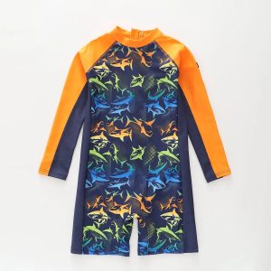 Neon Shark Rashie Swimsuit