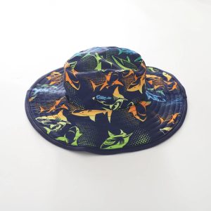 Neon Shark Swim Hat