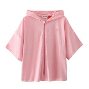 Pink Zip Up Hoodie Towel