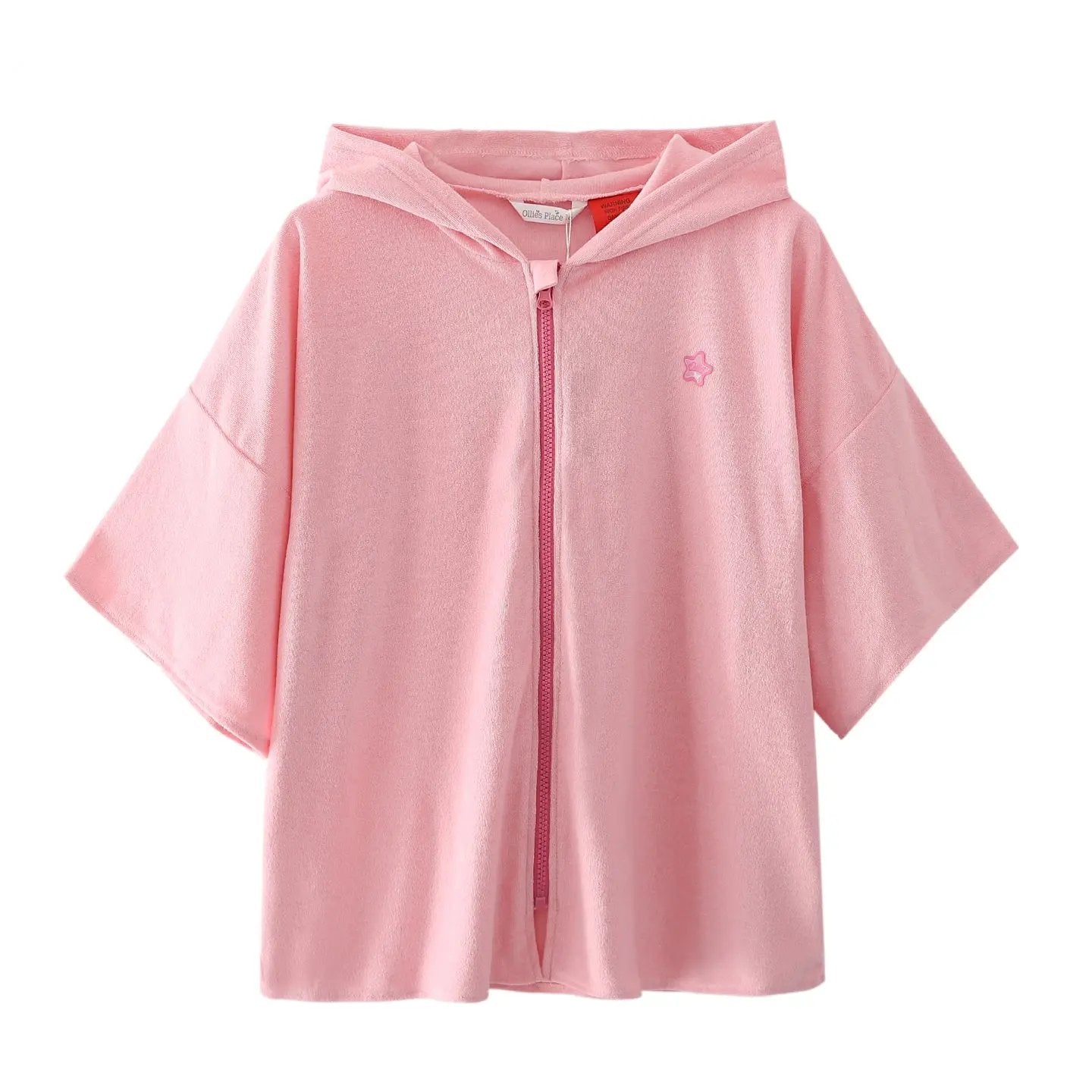 Pink Zip Up Hoodie Towel