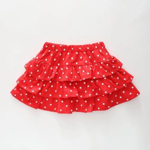 Red Polka Dot Bloomer Skirt