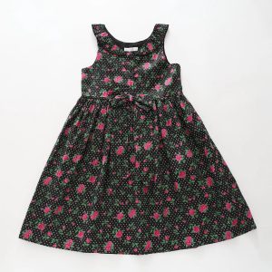 Rose Print Polka Dot Dress